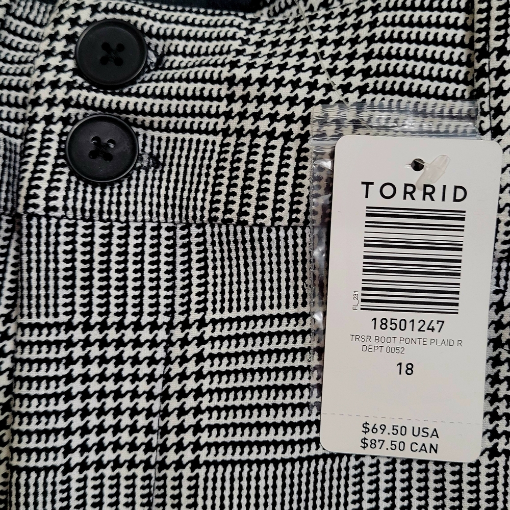 Torrid Monochrome Checkered Pants